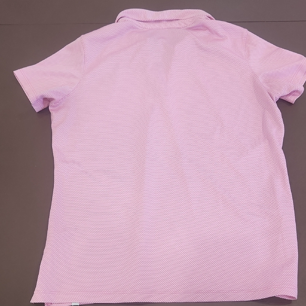 Lady Hagen Light Pink Short Sleeve Polo Shirt - Picture 3 of 3